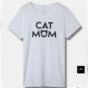 Torrid Cat Mom Signature Jersey Crew Neck Tee Size 2x 18/20